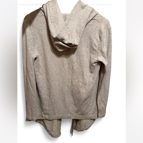 Athleta Vista Wrap Light Gray hooded Cardigan - missing string XS - Picture 6 of 6